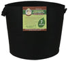 Gro Pro Premium Round Fabric Pot w/ Handles 7 Gallon - Black (84/Cs)