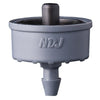 Hydro Flow Click-Tif Pressure Compensated Dripper w/ Check Valve 1.0 GPH Black (1=100/Bag)